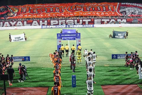 Pertandingan antara Borneo FC vs Persija Jakarta. (ig @liga1match)